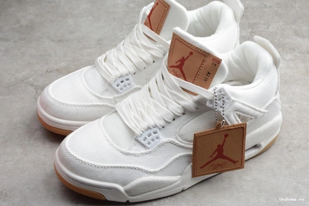 Levi's 100 Tag) White Retro Jordan AO2571 Air (Levi's 4 0803